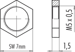 Hexagonal nut