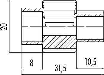 Mounting spanner for cable connectors - 2