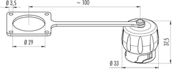 Protection cap for male cable connector