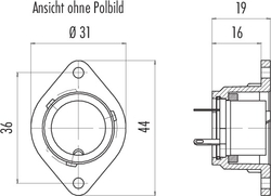 Dişi Panel Tip 3 Kontaklı Konnektör