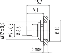 Erkek Panel Tip 5 Kontaklı Konnektör