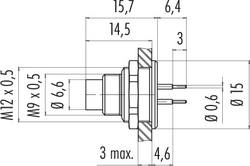 Erkek Panel Tip 7 Kontaklı Konnektör