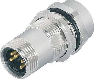 7/8" adapter, Contacts: 5, not shielded, pluggable, IP67 - 1