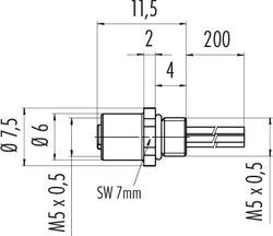 Dişi Panel Tip 3 Kontaklı Konnektör