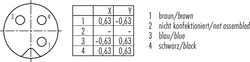 Dişi Panel Tip 3 Kontaklı Konnektör