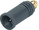 M5 integrated plug, Contacts: 4, not shielded, solder, IP67, for M5 tube