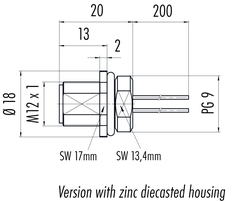 Erkek Panel Tip 4 Kontaklı Konnektör