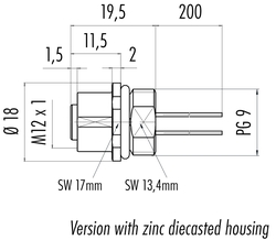 Dişi Panel Tip 4 Kontaklı Konnektör