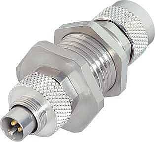 M9 IP67 adapter, Contacts: 5, shieldable, IP67, for the switch cabinet - 1
