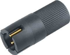 Snap-In IP40 cable connector, Contacts: 3, 3.6 mm, shielding is not possible, solder, IP40