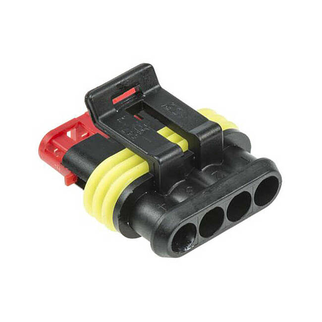 AMP Superseal 1.5 Series 4 Contact Plug Female Connector - 1