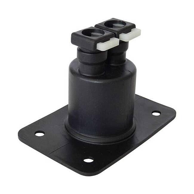 2 x 9.90 - 11.75 mm Double Outlet 180° Angle Grommet (VG 96917) - 2
