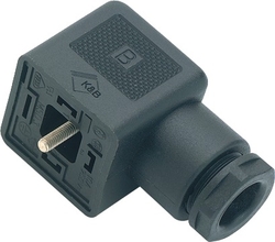 Size A female connector (panel mount), Contacts: 2+PE, 6.0 - 8.0 mm, not shielded, screw clamp, IP40 without seal, UL, ESTI+, VDE