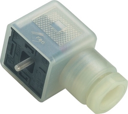 Size A female connector (panel mount), Contacts: 2+PE, 8.0 - 10.0 mm, not shielded, screw clamp, IP40 without seal, VDE, ESTI+