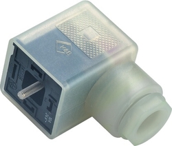 Size A female connector (panel mount), Contacts: 2+PE, 6.0 - 8.0 mm, not shielded, screw clamp, IP40 without seal, VDE, ESTI+