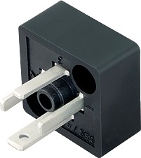 Size C (DIN EN 175301-803) male connector (panel mount), Contacts: 3+PE, not shielded, solder, IP40 without seal