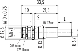 Dişi Panel Tip 4 Kontaklı Konnektör