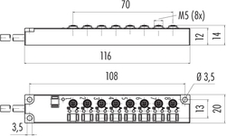 M5, Seri 772 İçin 8'li Sensör Dağıtıcı