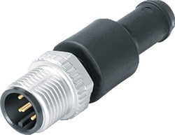 M12-A terminating plug, Contacts: 5, shielded, IP68, UL listed