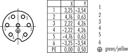 Dişi Kablolu Tip 7 Kontaklı Konnektör