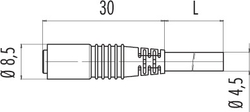 Dişi Kablolu Tip 4 Kontaklı Konnektör