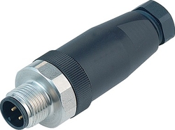 M12-A cable connector, Contacts: 5, 6.0 - 8.0 mm, not shielded, screw clamp, IP67, UL
