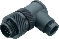 RD30 male angled connector, Contacts: 4+PE, 10.0 - 12.0 mm, shielding is not possible, screw clamp, IP65, ESTI+, VDE