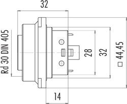 Dişi Panel Tip 24 Kontaklı Konnektör