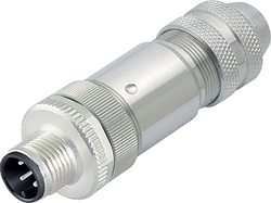 M12-A cable connector, Contacts: 12, 6.0 - 8.0 mm, shieldable, solder, IP67, UL