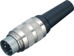 M16 IP40 cable connector, Contacts: 4, 4.0 - 6.0 mm, shieldable, solder, IP40