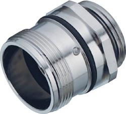 M23 female panel mount connector, Contacts: 12, shielding is not possible, solder, IP67, central lock