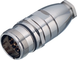 M23 coupling plug, Contacts: 9, 6.0 - 10.0 mm, shielding is not possible, solder, IP67