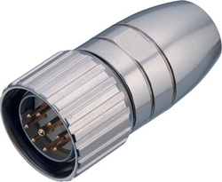 M23 cable connector, Contacts: 9, 6.0 - 10.0 mm, shieldable, solder, IP67