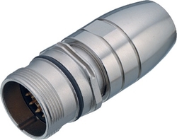 M23 coupling plug, Contacts: 12, 6.0 - 10.0 mm, shieldable, solder, IP67