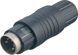 Push-Pull cable connector, Contacts: 3 DIN, 4.0 - 8.0 mm, shieldable, solder, IP67