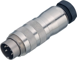 M16 IP67 cable connector, Contacts: 16, 6.0 - 8.0 mm, shieldable, solder, IP67, UL
