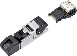 M12-X RJ45-male connector, Contacts: 8, 5.0 - 9.0 mm, shieldable, piercing technology, IP20, UL listed