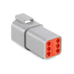 AT Series 6-Way Receptacle Male Connector