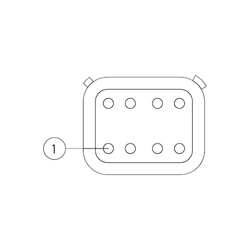 AT Series 8-Way Plug Female Connector