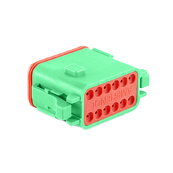 AT Series 12-Way Plug Female Connector (C Key)