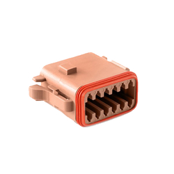 AT Series 12-Way Plug Female Connector (D Key)