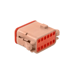 AT Series 12-Way Plug Female Connector (D Key)