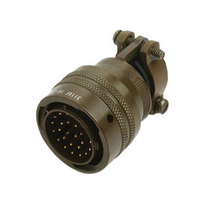 3 Contact Plug 180° Straigth Female Military Connector (MIL-DTL-26482 S1) - 1