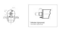 DC Motor With Worm Gearbox and Encoder