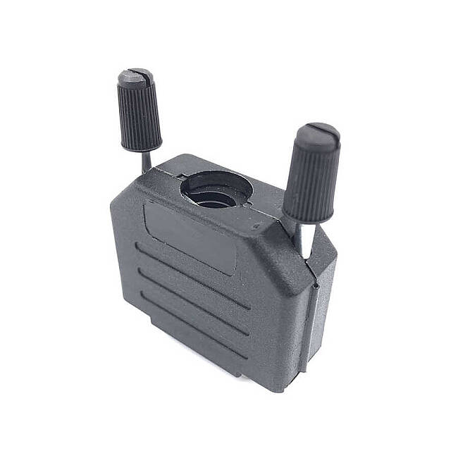 Size 3 Plastic 180° (Straigth) Angled D-Sub Backshell - 1