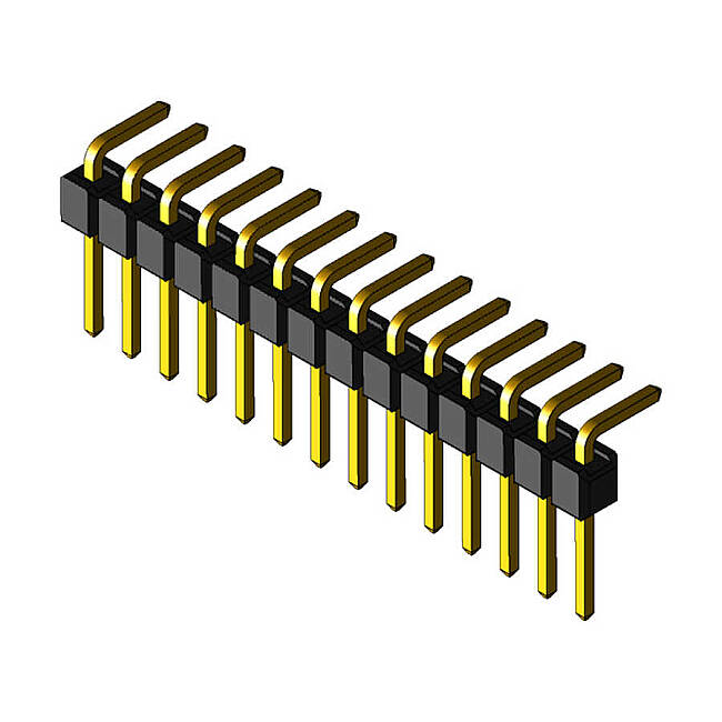 2.54 mm 40 Bacaklı 90° Pin Header - 1