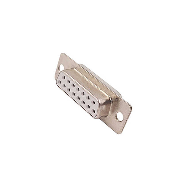 15 Contact 2 Size Female D-Sub Connector - 1