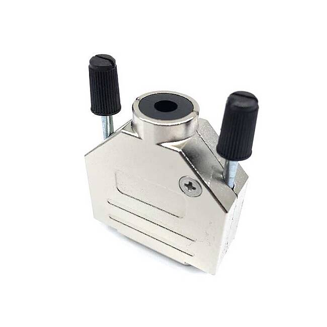 Size 1 Metal 180° (Straigth) Angled D-Sub Backshell - 1