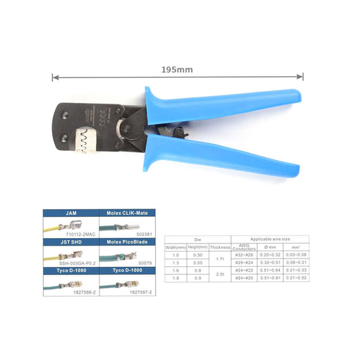 Terminal Crimper Tool for 0.03 - 0.50 mm² Cable