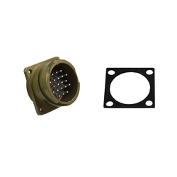 2 Contact Receptacle 180° Straigth Male Military Connector (VG 95234)